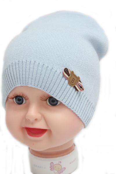 Шапка детские Kraft+ р.46-48 голубой 1416 