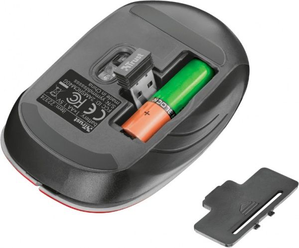 Мышь Trust Aera Wireless 22374 red 