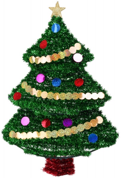 Искусственная елкав форме елки 405х63х610 мм разноцветный 