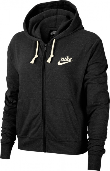 Джемпер Nike W NSW GYM VNTG HOODIE FZ CJ1694-010 р. M черный