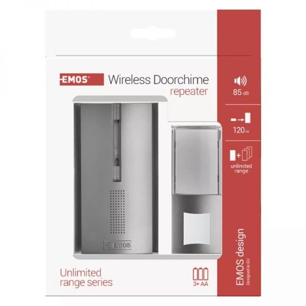 Дзвінок бездротовий Emos срібний P5763