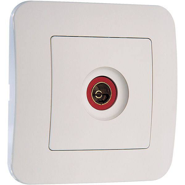 Розетка TV Makel Lillium Natural білий 55007