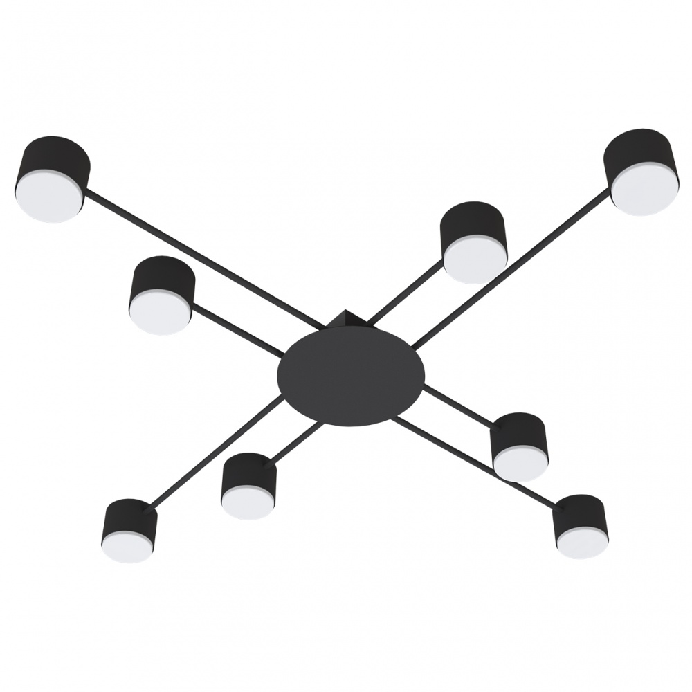 Люстра потолочная Hopfen LAMP BK 8xGX53 черный