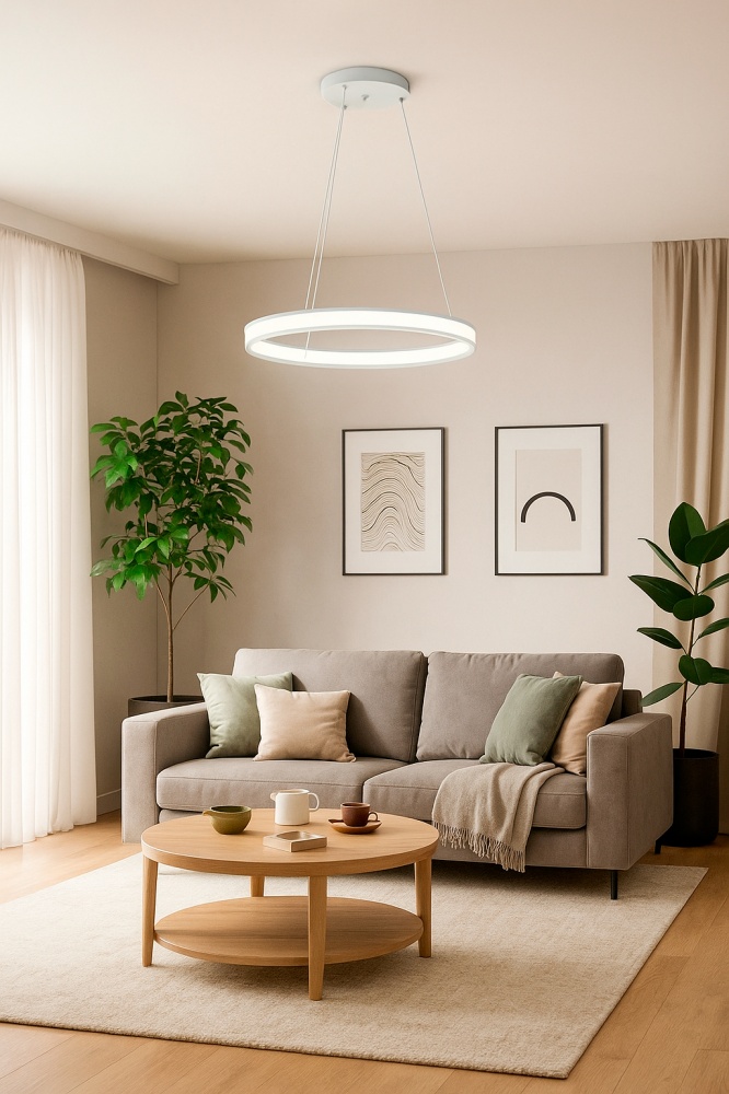 Люстра подвесная LIGHT SET VERBA LED PL 5012 70 Вт белый