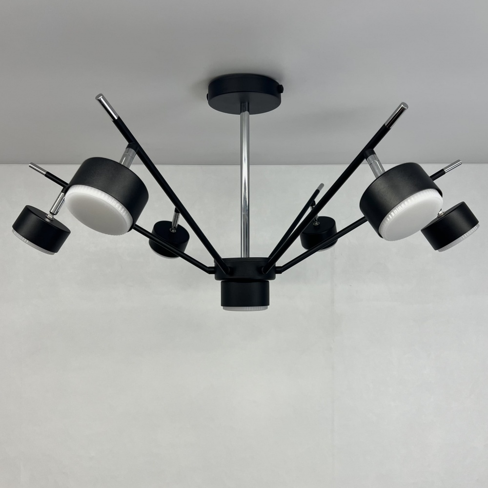 Люстра потолочная Luminaria Mary 7xGX53 черный хром MARY 7xGX53 BLACK/CHROME