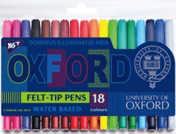 Фломастеры Oxford 18 цветов YES