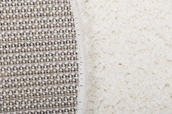 Килим Ozkaplan Karpet Gold Shaggy O білий 0,6x1,1 м