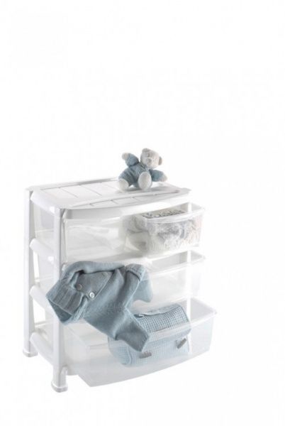 Комод пластиковий Heidrun 1527 Professional білий 2+2 605x400x550 мм