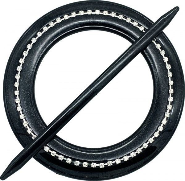 Декор Круг Элит d150 мм черный С004-12а MISLT