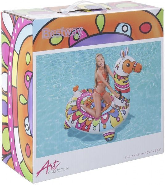 Матрац надувний Bestway Лама 193x151 см