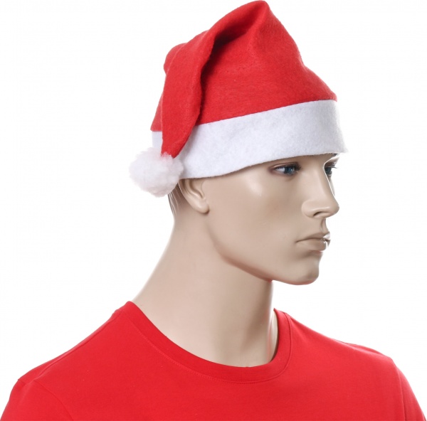 Новогодний колпак 43 см (полиэстер)