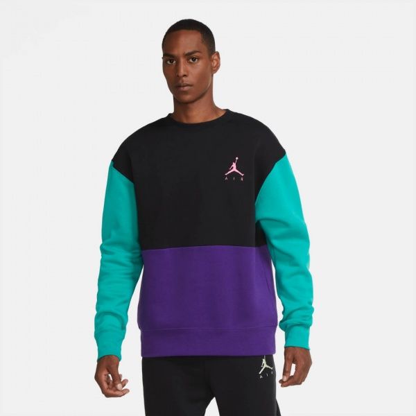 Джемпер Nike M J JUMPMAN AIR FLEECE CREW CT3455-010 р. L чорний