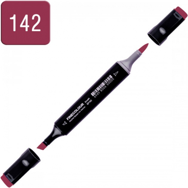 Маркер спиртовий FINECOLOUR EF102-142 темно-бордовий 