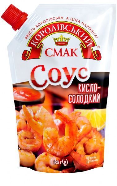 Соус Королівський смак Кисло-сладкий д/п 180 г