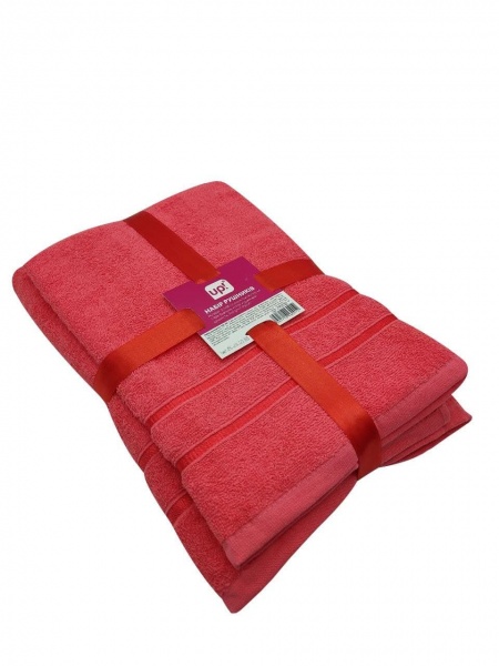 Набор полотенец Trity 50х90 см + 70х140 см коралловый UP! (Underprice) 