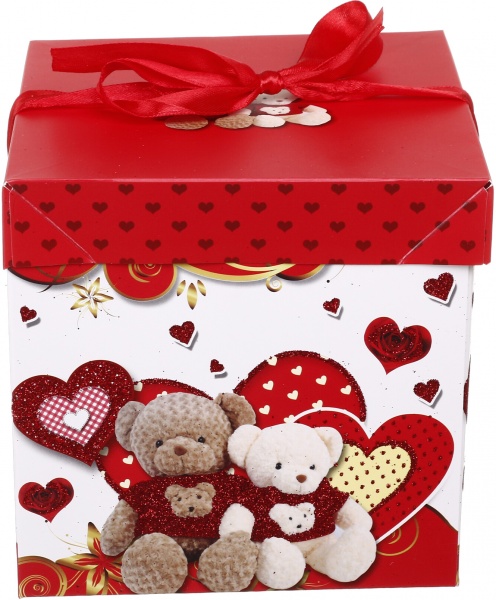 Коробка самосборная сердца EBXS9850 15х15 см