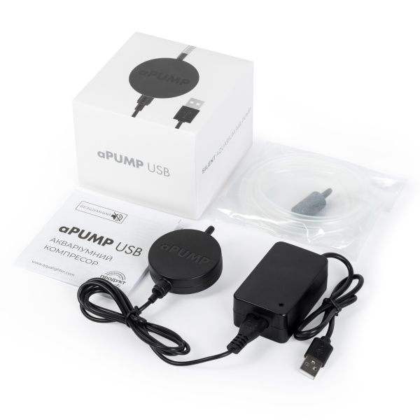 Компрессор AquaLighter aPUMP для аквариумов до 100 л, USB (5V) (7910)