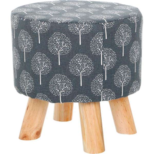 Пуф Наварра 30x30 см принт сірий