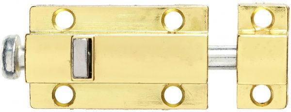 Шпингалет накладной ЭЭ966 золотой 15 мм