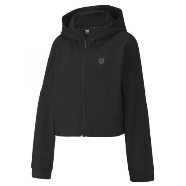 Джемпер Puma Ferrari Wmn Hooded Sweat Jkt 59613101 р. L черный