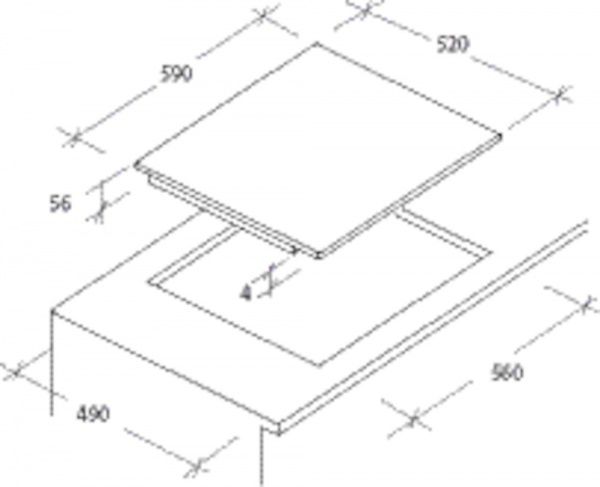Варочная поверхность Candy CTP643C/4U