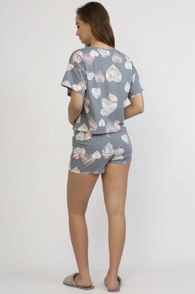 Пижама женская Roksana My Kittens 860/16018 р. L темно-серый с розовым 