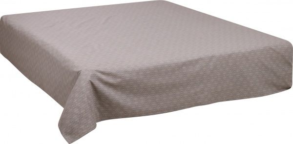 Простирадло Моді 2,0 240x220 см бежевий із принтом La Nuit 