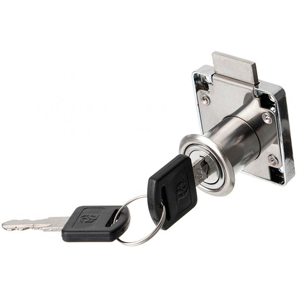 Замок мебельный врезной KL-138А-22 хром DC 40401019