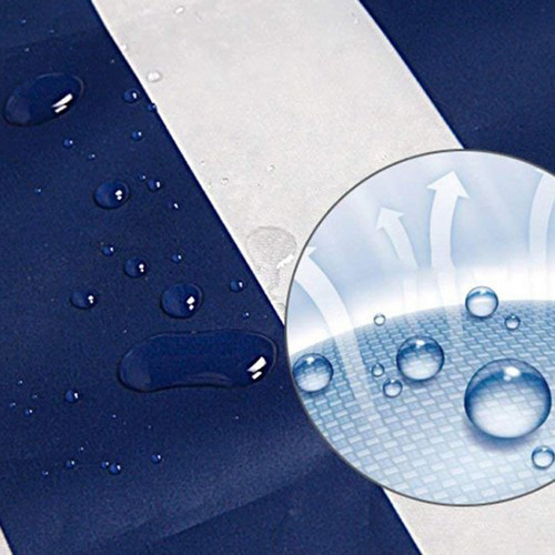 Шторка для ванны Bisk PEVA MARINE темно-синий (кольца в комплекте)