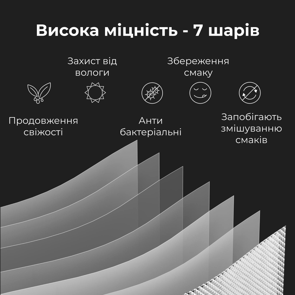 Плівка для вакууматорів AENO AVSR25X500 25х500 см 3 шт