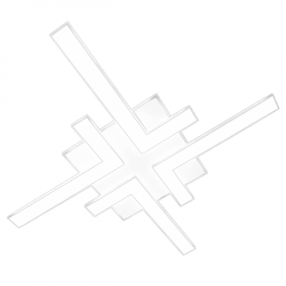 Люстра світлодіодна Luminaria 110 Вт LED-модуль біла HUGO 110W 4L WHITE