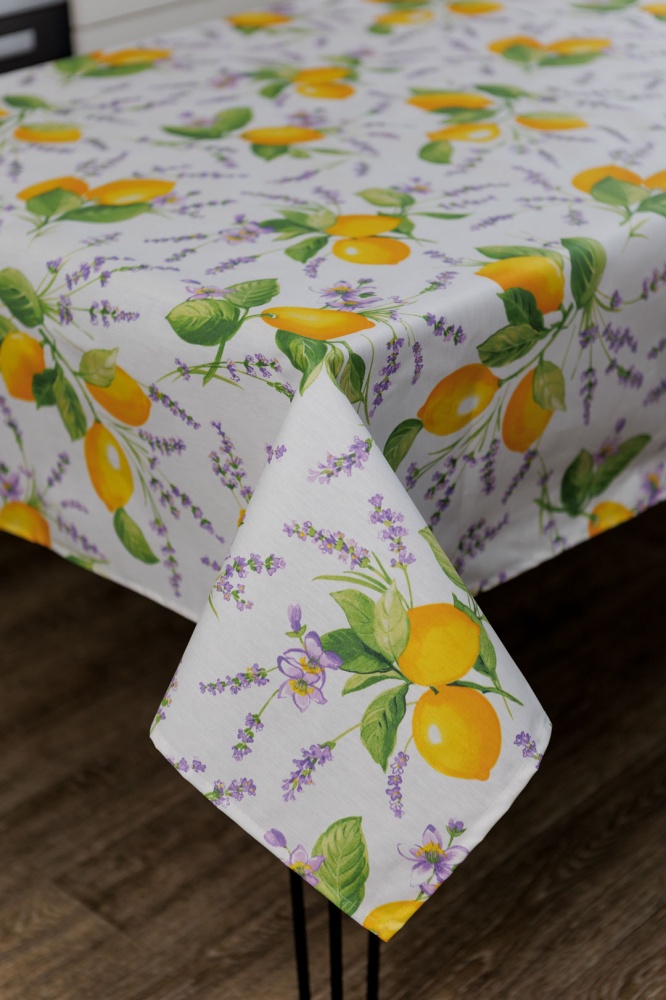 Скатертина Lemons & Lavender 136x136 см La Nuit