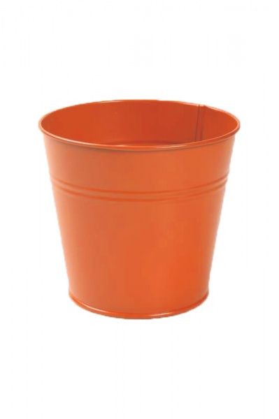 Кашпо декоративное Flor круглый 1л оранжевый 