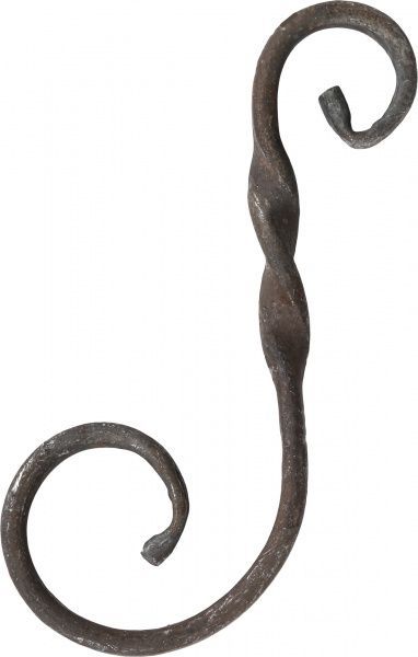 Завиток несимметричный скрученный 195х85 мм 01.072К