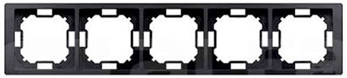 Рамка п'ятимісна Simon Basic Neos універсальна матовий графіт BMRC5/28