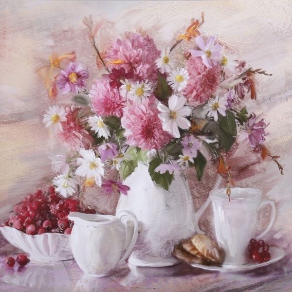 Репродукция Flowers 26 80-88 80x80 см 