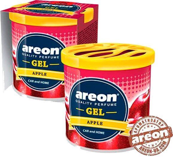 Ароматизатор на панель приборов АРЕОН гель консерва яблоко