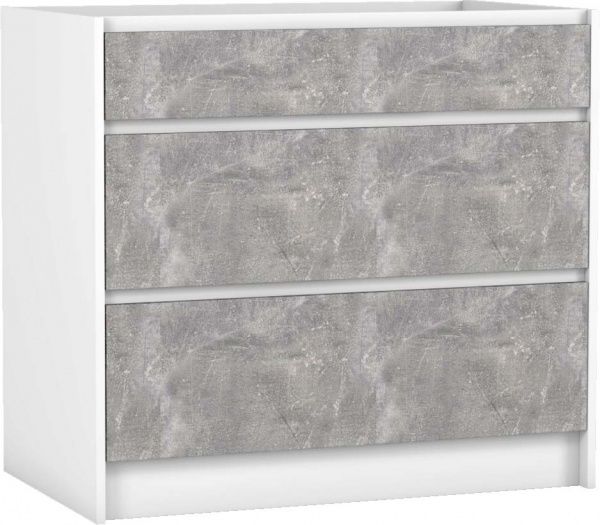 Тумба нижня МС Ідея Лофт Ня-3 90/82/525 (1+2) з ящиками Q-25 бетон Грейд