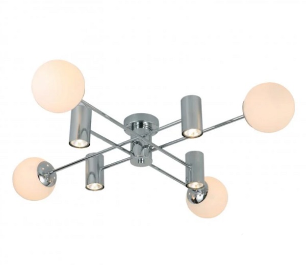 Люстра Miorro Palermo металл/стекло 4x7 Вт GU10 хром 51-311-042