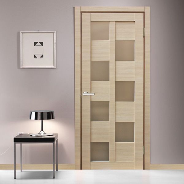 Дверное полотно ОМиС Cortex 05 ПО 600 мм дуб латте лайн 