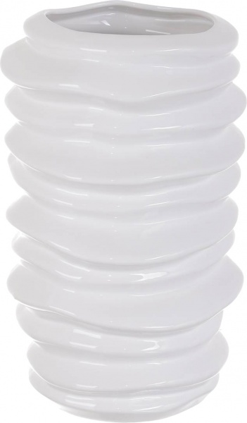 Ваза керамическая Тенсберг 19.5х30.5 см белая