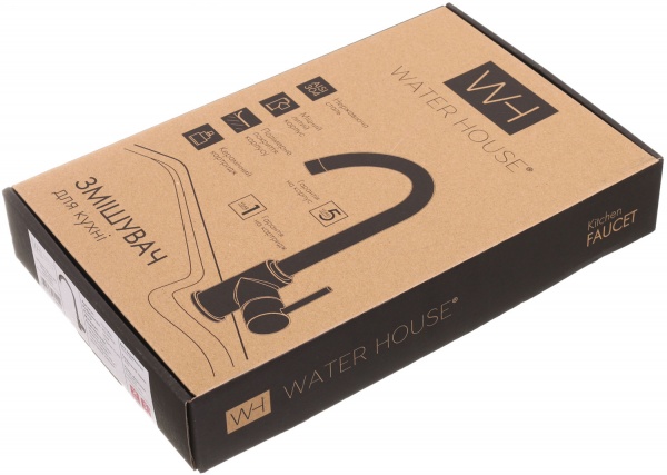 Смеситель для кухни Water House Modus серый