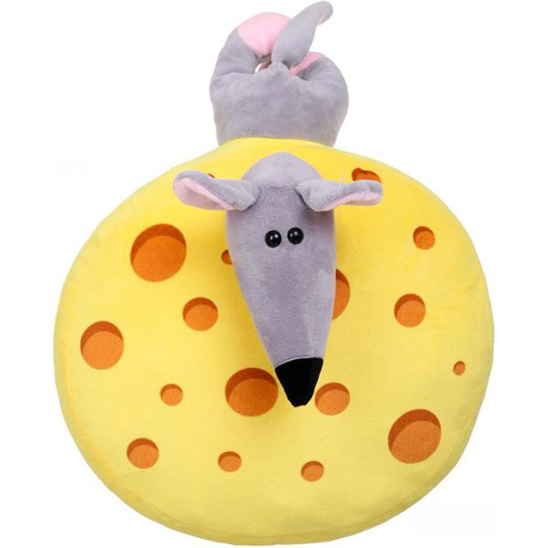 Подушка декоративная Сыр с мышкой 30x30 см