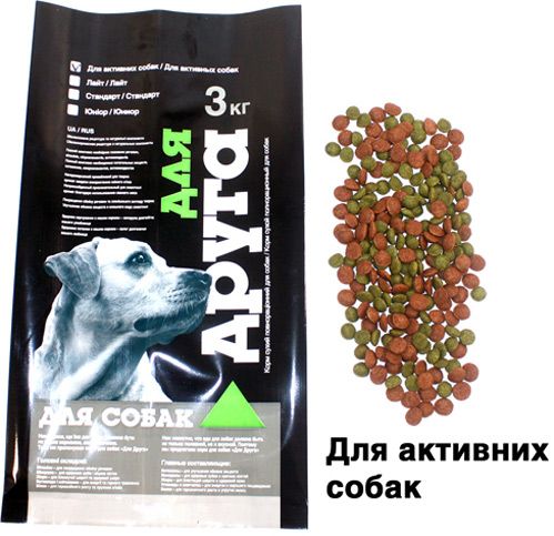 Корм Для друга для активных собак 3 кг 5835