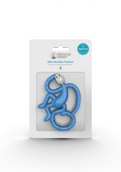 Прорізувач Matchstick Monkey Мавпочка маленька танцююча синя 10 см (MM-МMT-002)