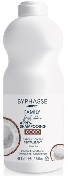 Кондиционер Byphasse для окрашенных волос с кокосом 400 мл 