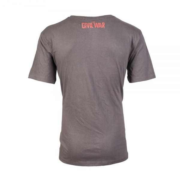 Футболка для мальчиков Marvel Щит Капитана Америки р.164–170 серый 5908305219569 