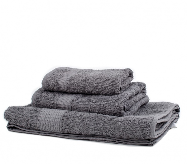 Полотенце махровое ОЕ New 140x70 см темно-серый UP! (Underprice) 