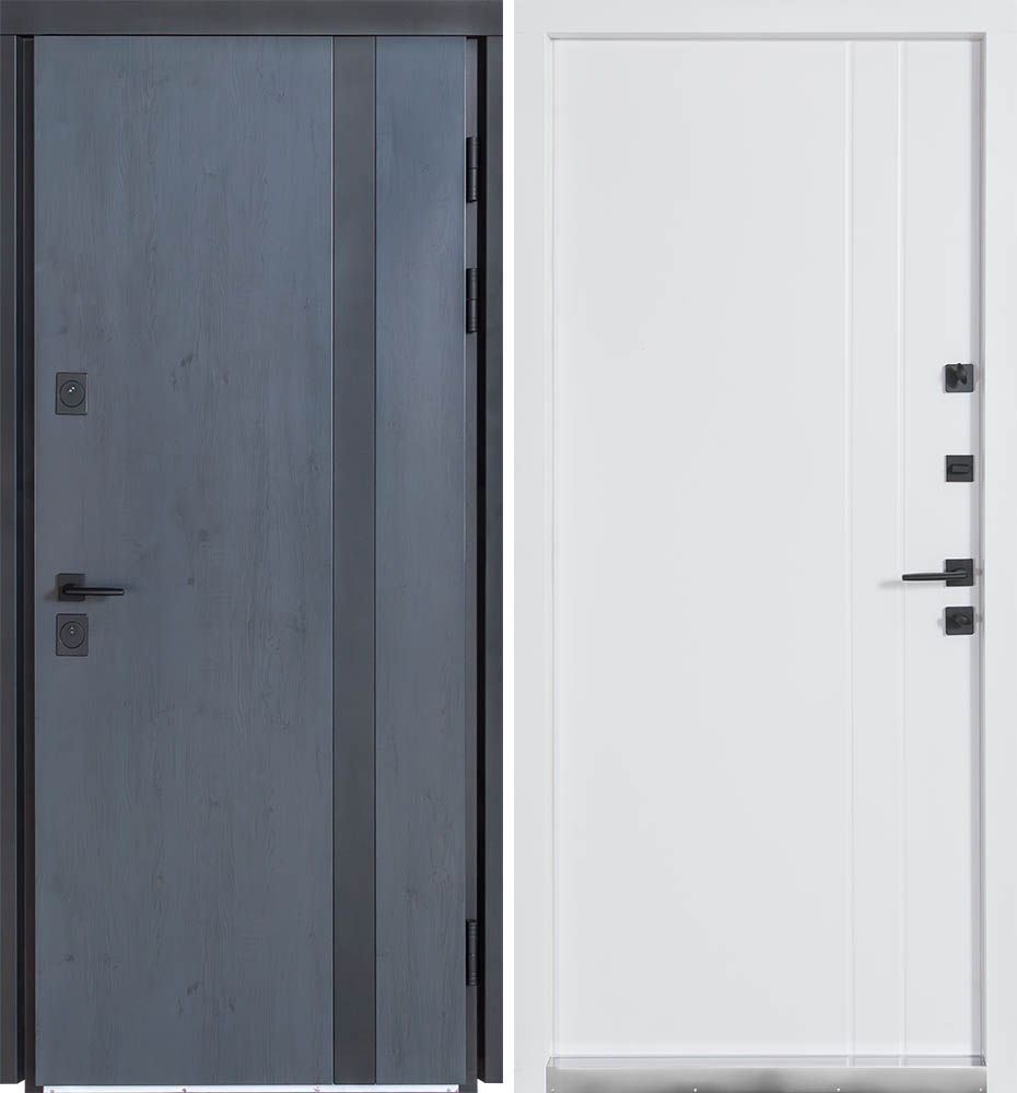 Дверь входная Булат Термо Хаус 710 белый атласный 2050x950 мм левая — фото 1
