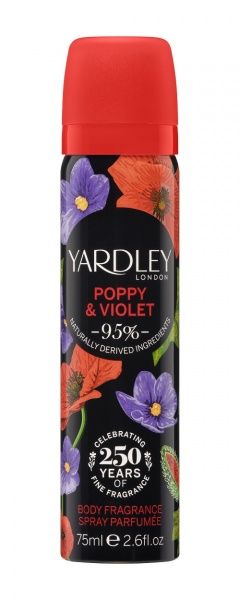 Дезодорант парфумований для жінок Yardley Poppy & Violet 75 мл